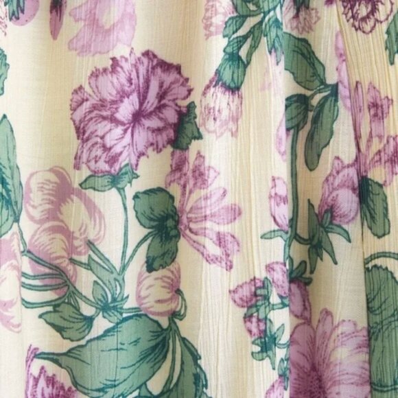 Abercrombie & Fitch Emerson Open-Back Maxi Dress Cream Floral M - Picture 2 of 9